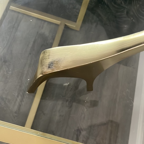 Giraffe Gold Colored Figurine - for Home Decor - Approx 10” Standing - Picture 7 of 10